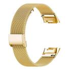 For Fitbit Charge 6 / 5 xDfind Milanese Metal Buckle Watch Band(Gold) - 2