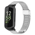 For Fitbit Inspire 3 xDfind Milanese Metal Buckle Watch Band(Silver) - 1