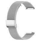 For Fitbit Versa 4 / 3 / Sense2 / 1 xDfind Milanese Metal Buckle Watch Band(Silver) - 2