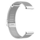 For Fitbit Versa 4 / 3 / Sense2 / 1 xDfind Milanese Metal Buckle Watch Band(Silver) - 3