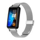 For Huawei Band 10 / 9 / 8 NFC xDfind Milanese Metal Buckle Watch Band(Silver) - 1