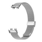 For Huawei Band 10 / 9 / 8 NFC xDfind Milanese Metal Buckle Watch Band(Silver) - 2