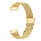 For Huawei Band 10 / 9 / 8 NFC xDfind Milanese Metal Buckle Watch Band(Gold) - 3