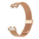 For Huawei Band 10 / 9 / 8 NFC xDfind Milanese Metal Buckle Watch Band(Rose Gold) - 2