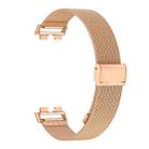 For Huawei Band 10 / 9 / 8 NFC xDfind Milanese Metal Buckle Watch Band(Rose Gold) - 3