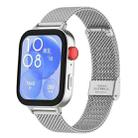 For Huawei Watch Fit3 / Fit4 / Fit4 Pro xDfind Milanese Metal Buckle Watch Band(Silver) - 1