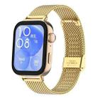 For Huawei Watch Fit3 / Fit4 / Fit4 Pro xDfind Milanese Metal Buckle Watch Band(Gold) - 1