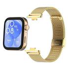 For Huawei Watch Fit3 / Fit4 / Fit4 Pro xDfind Milanese Metal Buckle Watch Band(Gold) - 2