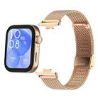 For Huawei Watch Fit3 / Fit4 / Fit4 Pro xDfind Milanese Metal Buckle Watch Band(Rose Gold) - 2