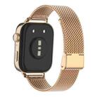 For Huawei Watch Fit3 / Fit4 / Fit4 Pro xDfind Milanese Metal Buckle Watch Band(Rose Gold) - 3