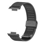 For Huawei Watch Fit 2 xDfind Milanese Metal Buckle Watch Band(Black) - 2