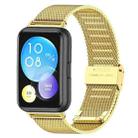 For Huawei Watch Fit 2 xDfind Milanese Metal Buckle Watch Band(Gold) - 1