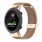 For Garmin Forerunner 45/45S/Swim2 18mm xDfind Milanese Metal Buckle Watch Band(Rose Gold) - 1