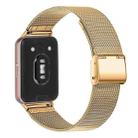 For Samsung Galaxy Fit3 xDfind Milanese Metal Buckle Watch Band(Gold) - 2