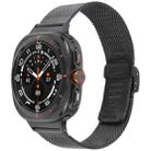For Samsung Galaxy Watch Ultra 47mm xDfind Milanese Metal Buckle Watch Band(Black) - 1
