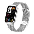 For Xiaomi Smart Band 9 Pro/8 Pro/Redmi Watch 5/4 xDfind Milanese Metal Buckle Watch Band(Silver) - 1