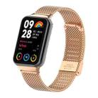 For Xiaomi Smart Band 9 Pro/8 Pro/Redmi Watch 5/4 xDfind Milanese Metal Buckle Watch Band(Rose Gold) - 1