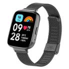 For Xiaomi Redmi Watch 3 Active / Lite xDfind Milanese Metal Buckle Watch Band(Black) - 1