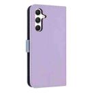 For Samsung Galaxy S23 FE 5G Metal Bow Leather Phone Case with Hand Strap(Purple) - 3