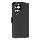 For Samsung Galaxy S23 Ultra 5G Metal Bow Leather Phone Case with Hand Strap(Black) - 3