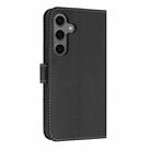 For Samsung Galaxy S25+ / S24+ 5G Metal Bow Leather Phone Case with Hand Strap(Black) - 3
