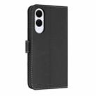 For Samsung Galaxy S25 Edge 5G Metal Bow Leather Phone Case with Hand Strap(Black) - 3