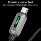 Yesido CA137C 66W USB to Type-C Streamer Light Data Cable, Length: 1.2m(Grey) - 5