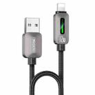 Yesido CA137L 12W USB to 8 Pin Streamer Light Data Cable, Length: 1.2m(Grey) - 1