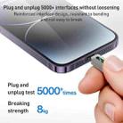 Yesido CA137L 12W USB to 8 Pin Streamer Light Data Cable, Length: 1.2m(Grey) - 3
