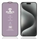 For iPhone 15 Pro Max 9H 0.4mm High Aluminum Large Arc Tempered Glass Film - 1