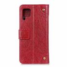 For Samsung Galaxy A42 5G Copper Buckle Nappa Texture Horizontal Flip Leather Case with Holder & Card Slots & Wallet(Red Wine) - 3