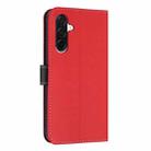 For Samsung Galaxy A36 / A56 5G Metal Bow Leather Phone Case with Hand Strap(Red) - 3
