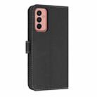 For Samsung Galaxy A13 4G / 5G Metal Bow Leather Phone Case with Hand Strap(Black) - 3