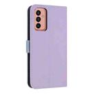 For Samsung Galaxy A13 4G / 5G Metal Bow Leather Phone Case with Hand Strap(Purple) - 3