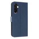 For Samsung Galaxy A26 5G Metal Bow Leather Phone Case with Hand Strap(Dark Blue) - 3