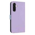 For Samsung Galaxy A26 5G Metal Bow Leather Phone Case with Hand Strap(Purple) - 3