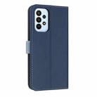 For Samsung Galaxy A23 4G / 5G Metal Bow Leather Phone Case with Hand Strap(Dark Blue) - 3