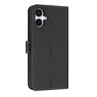 For Samsung Galaxy A06  / A07 4G Metal Bow Leather Phone Case with Hand Strap(Black) - 3