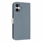 For Samsung Galaxy A06  / A07 4G Metal Bow Leather Phone Case with Hand Strap(Light Blue) - 3
