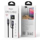 Yesido CA197 2 in 1 240W Type-C to Type-C and MagSafe 3 Magnetic Charging Data Cable, Length: 2m(Black) - 3