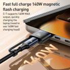 Yesido CA197 2 in 1 240W Type-C to Type-C and MagSafe 3 Magnetic Charging Data Cable, Length: 2m(Black) - 4