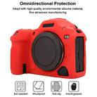 For Canon EOS R5 Mark II / R5II Glossy Soft Silicone Protective Case(Red) - 3