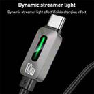 Yesido CA198 60W Type-C to Type-C Streamer Light Data Cable, Length: 1.2m(Grey) - 5