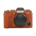 For FUJIFILM X-T50 Glossy Soft Silicone Protective Case(Orange) - 1