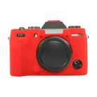 For FUJIFILM X-T50 Glossy Soft Silicone Protective Case(Red) - 1