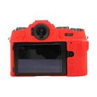 For FUJIFILM X-T50 Glossy Soft Silicone Protective Case(Red) - 2