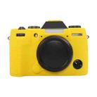 For FUJIFILM X-T50 Glossy Soft Silicone Protective Case(Yellow) - 1