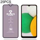For Samsung Galaxy A04 Core 25pcs 9H 0.4mm High Aluminum Large Arc Tempered Glass Film - 1