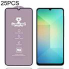 For Samsung Galaxy A06 4G 25pcs 9H 0.4mm High Aluminum Large Arc Tempered Glass Film - 1
