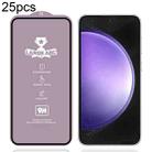 For Samsung Galaxy S23 FE 5G 25pcs 9H 0.4mm High Aluminum Large Arc Tempered Glass Film - 1